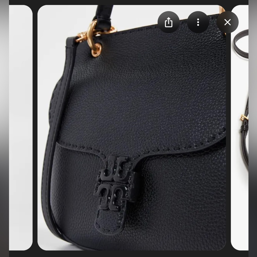 Tory Burch McGraw dual strap leather crossbody satchel - Picture 6 of 12